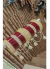 Elegant Bridal Set with Shadow Jhumar & Bangles